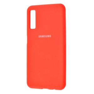 Silicone Cover Full Protective Samsung Galaxy A7 2018 A750F orange 